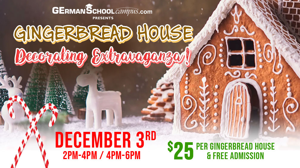 Gingerbread House Decorating Extravaganza at Biergarten Old World Huntington Beach on December 3, 2023