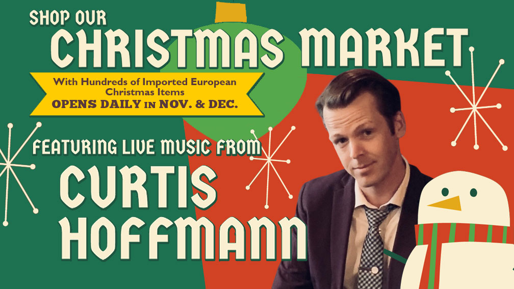 Curtis Hoffmann at the Christmas Market at Old World Village