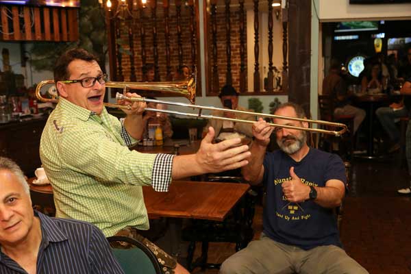 Marko performing at Biergarten at Old World