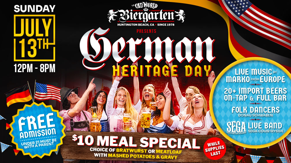 German Heritage Day on July 13, 2025 at Old World Biergarten