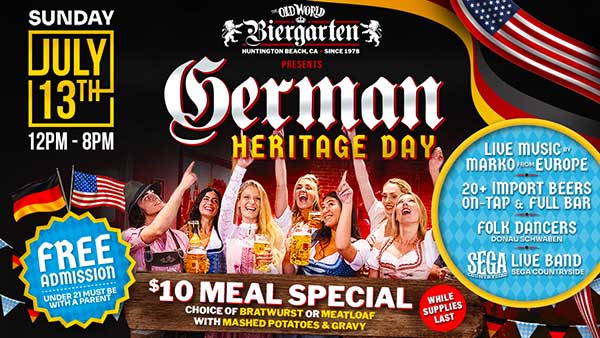 German Heritage Day at Biergarten Old World Huntington Beach
