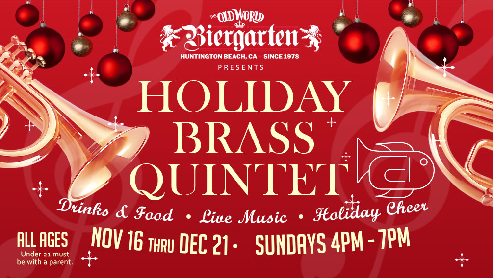Holiday Brass Quintet at Old World Biergarten