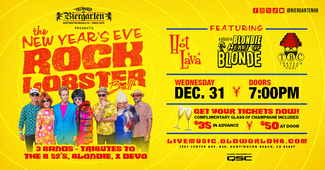 New Year's Eve Rock Lobster at Old World Biergarten