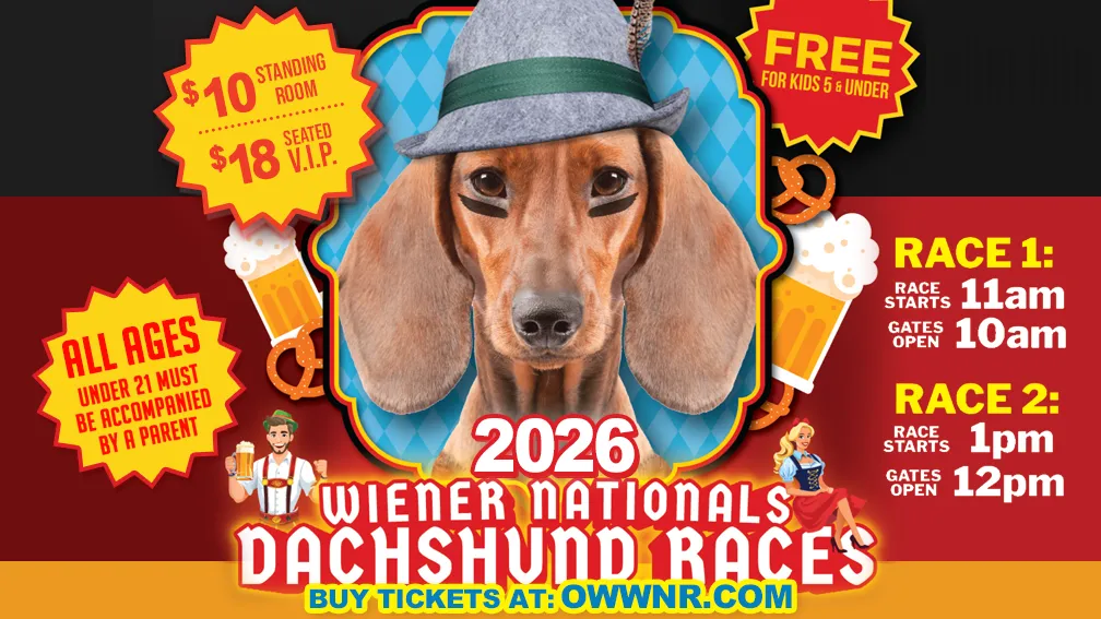 Wiener Dog Races at Old World Biergarten in Huntington Beach
