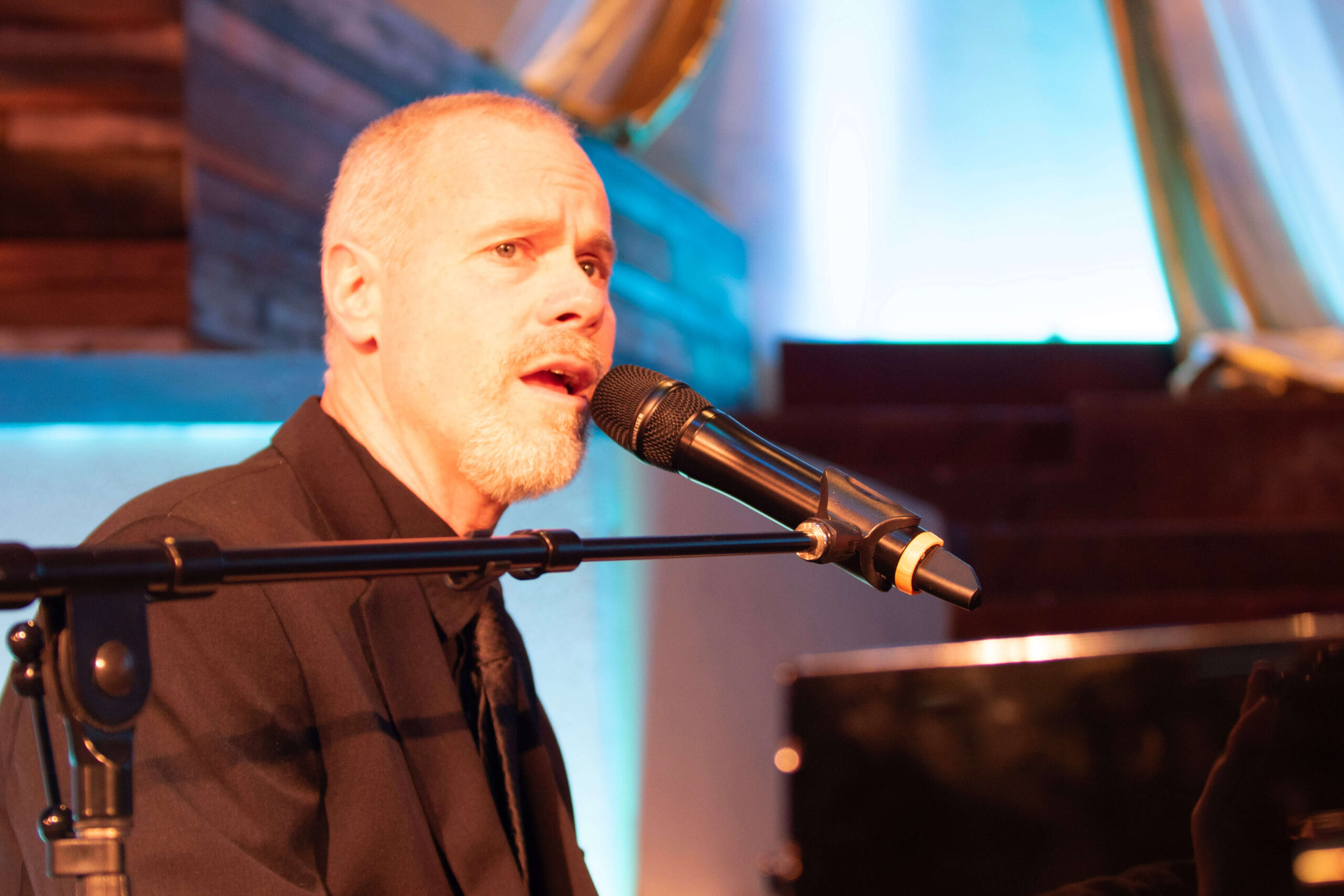 All Key'd Up Billy Joel tribute performing at Old World Huntington Beach Spring Fest