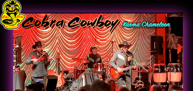 Cobra Cowboy 80s country cover band at Old World Huntington Beach Spring Fest