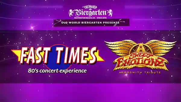Fast Times 80s Concert and Aerosmith Tribute at Old World Biergarten
