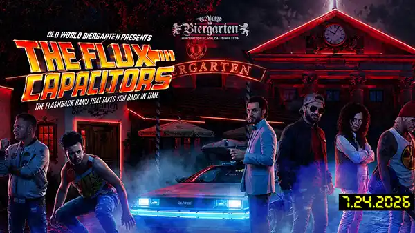 Flux Capacitors 80s 90s party band at Old World Biergarten