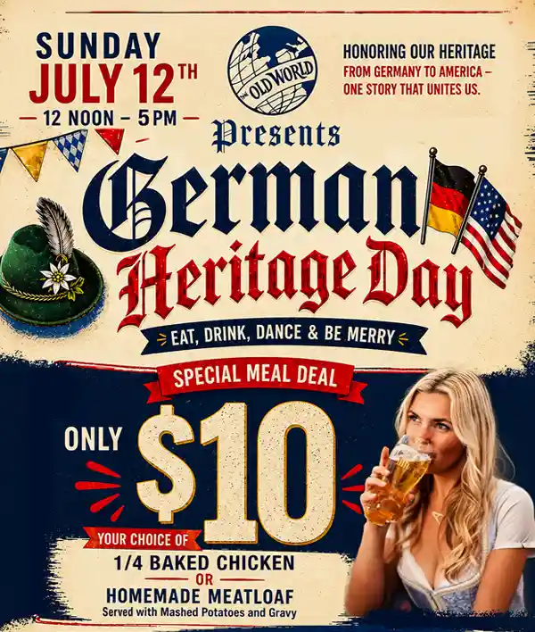 German Heritage Day at Old World Biergarten 2026