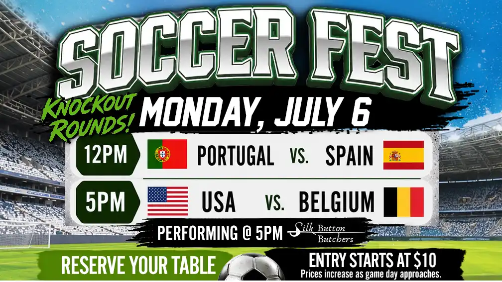 Soccer Fest Portugal vs Spain and USA vs Belgium on July 6, 2026 Watch Party at Old World Biergarten