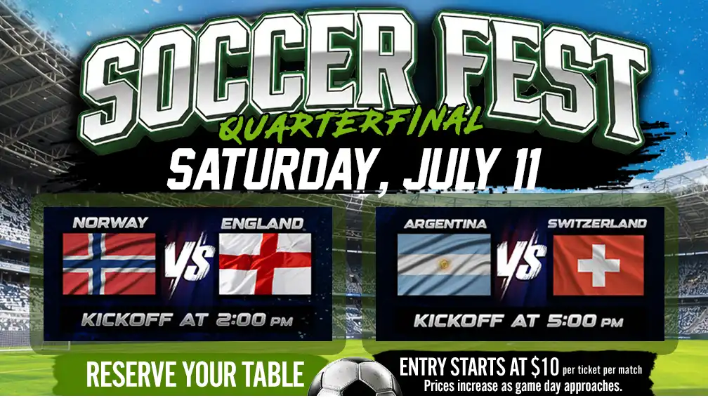 Norway, England, Argentina and Switzerland watch party Soccer Fest at Old World Huntington Beach