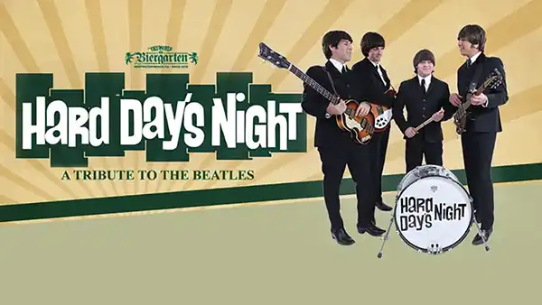 Hard Days Night Beatle tribute band at Old World Biergarten Huntington Beach