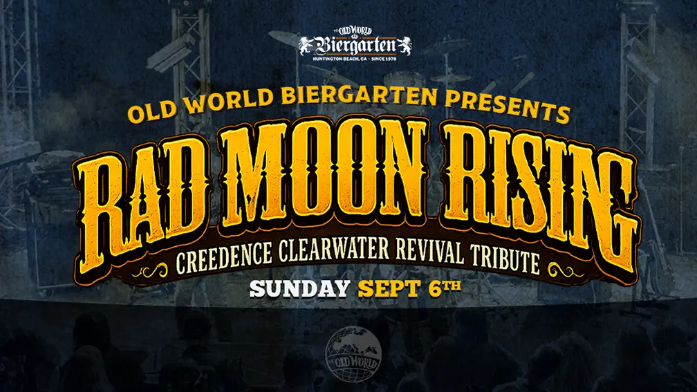 Rad Moon Rising on September 6 at Old World Biergarten Huntington Beach