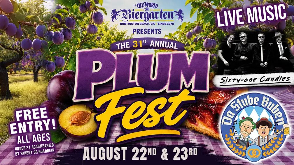 Plum Fest 2026 at Old World Biergarten Huntington Beach