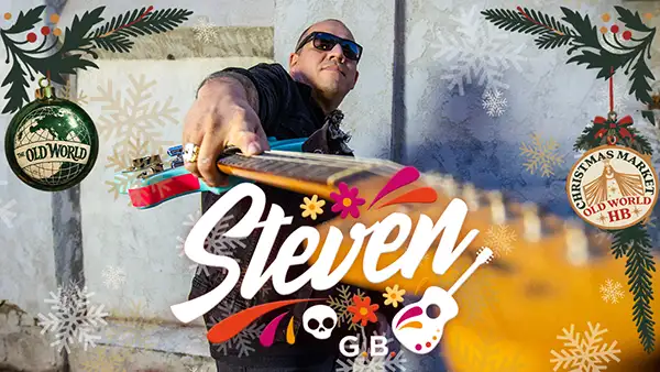 Steven Bejarano Old World Christmas Market Huntington Beach