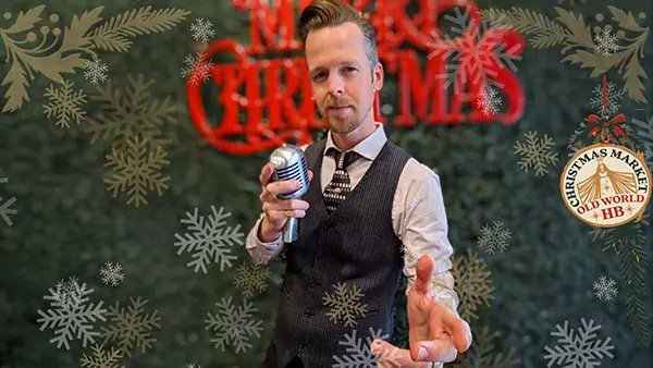 Curtis Hoffman at Old World Biergarten Christmas Market Huntington Beach