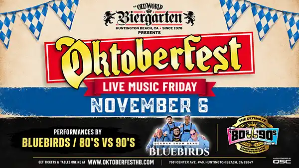80s vs 90s Ultimate Throwback during 2026 Oktoberfest at Old World Biergarten on November 6, 2026